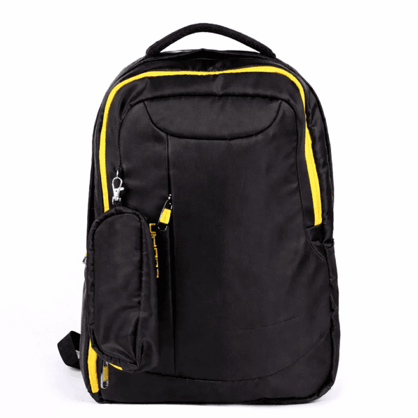 Loupin Unisex Travel Office School Backpack in Color Black